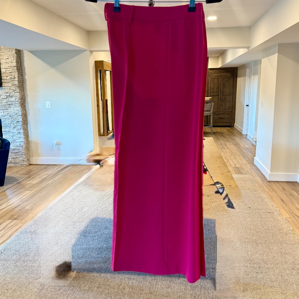 Milly Bright Pink Wide Leg Pants (Size 12)
